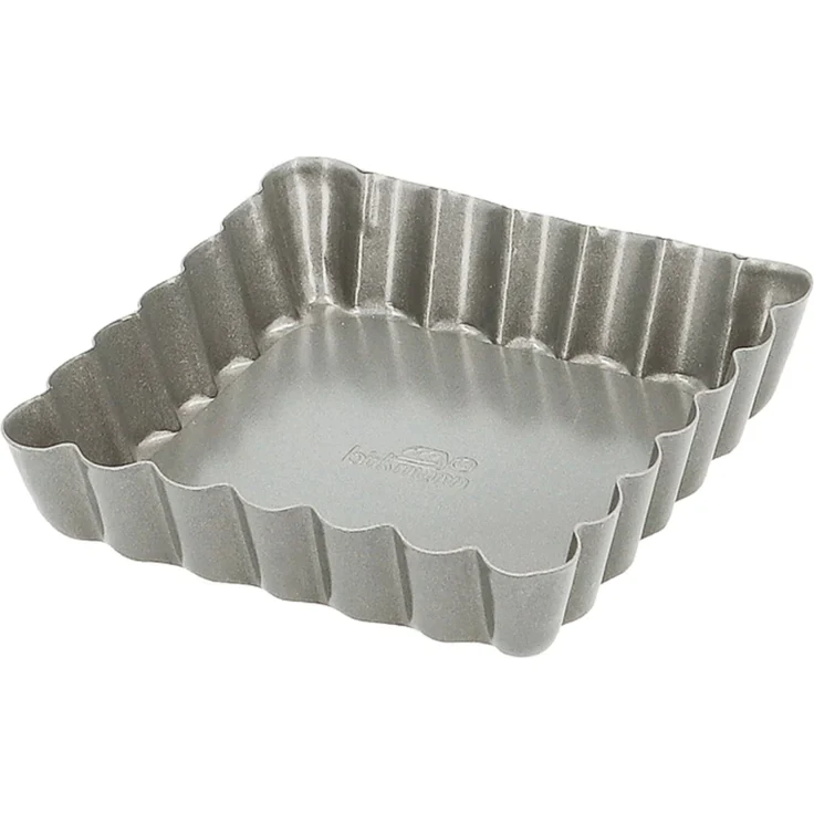 Birkmann Mini-Tarteform 10x10 cm Höhe 2 cm mit losem Boden mit Antihaftbeschichtung