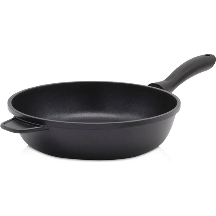 Krüger Bratpfanne Aluguss Pfanne tief LEIPZIG, Aluminiumguss (1-tlg), hochwertige Antihaft-Versiegelung, tiefe Ausführung – Bild 4