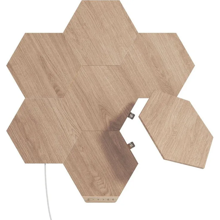 Nanoleaf Elements Wood Look Hexagons Starter Kit - 7PK EEK G