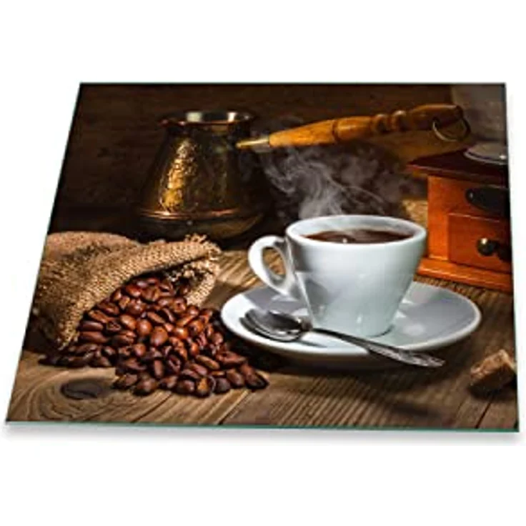 Decorwelt Herd-Abdeckplatte Herdabdeckplatte Abdeckung Ceranfeld Abdeckplatte Kaffee Schneidebrett, (1 Teilig, 1 tlg), für alle Herdarten excl. Gasherde – Bild 2