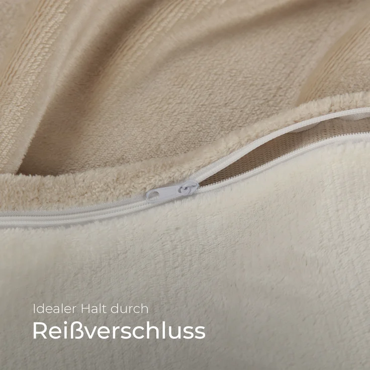 Bettwäsche Cashmere Touch Beige / Taupe 80x80+135x200 cm – Bild 3