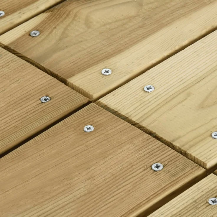 Gartentisch, Balkontisch 110 x 74 x 75 cm Imprägniertes Kiefernholz – Bild 5