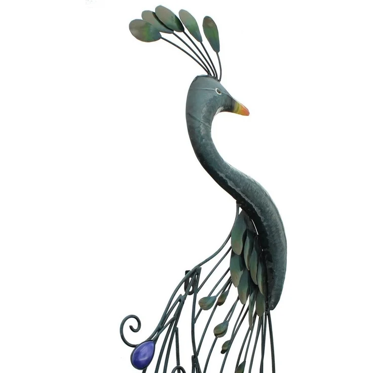 Wandhänger Pfau Hängedeko Anhänger Wohndekoration Deko – Bild 3