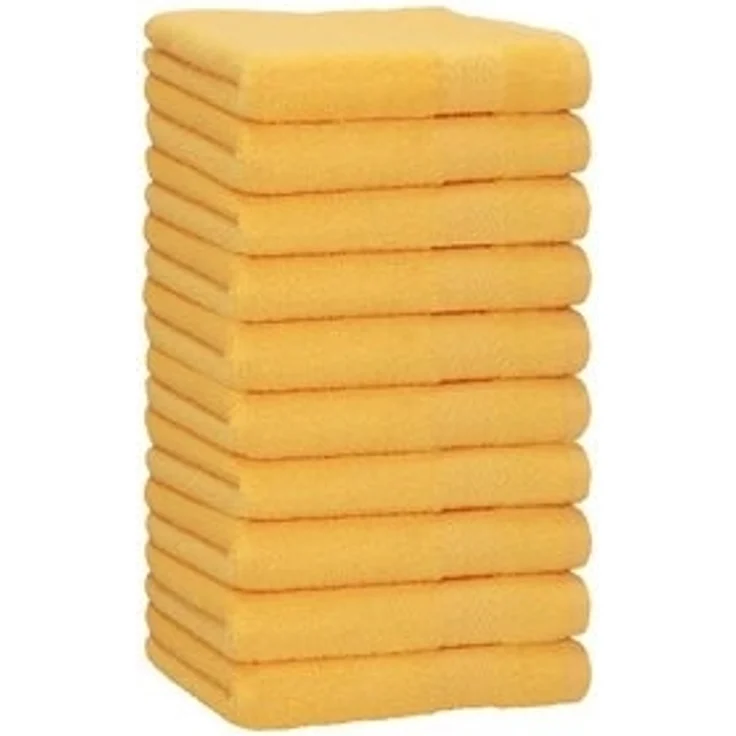Betz Handtücher 10 Stück Handtücher Premium 50x100 cm Farbe honiggelb, 100% Baumwolle (10-St) – Bild 6