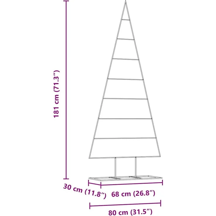 vidaXL Metall Weihnachtsbaum Gold 181 cm Pulverbeschichteter Stahl 42019167 – Bild 8