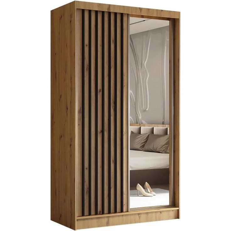 Beautysofa Kleiderschrank HELIX II mit Schubladen, mit Spiegel, Breite: 240 cm – Bild 1
