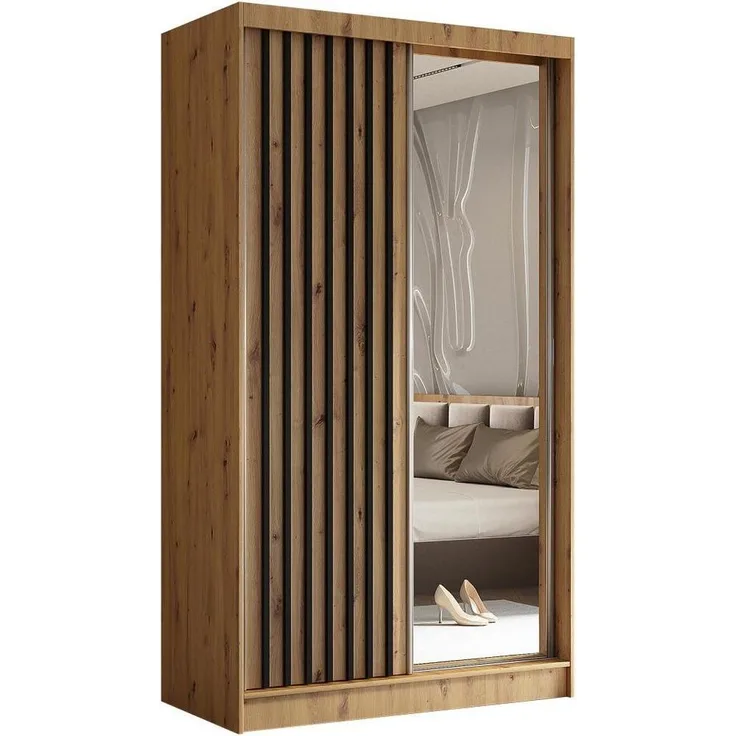 Beautysofa Kleiderschrank HELIX II mit Schubladen, mit Spiegel, Breite: 240 cm