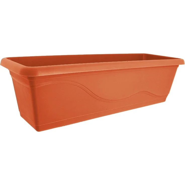 HTI-Living 2er Set Terracotta Blumenkasten mit Wasserspeicher 60cm – Bild 2