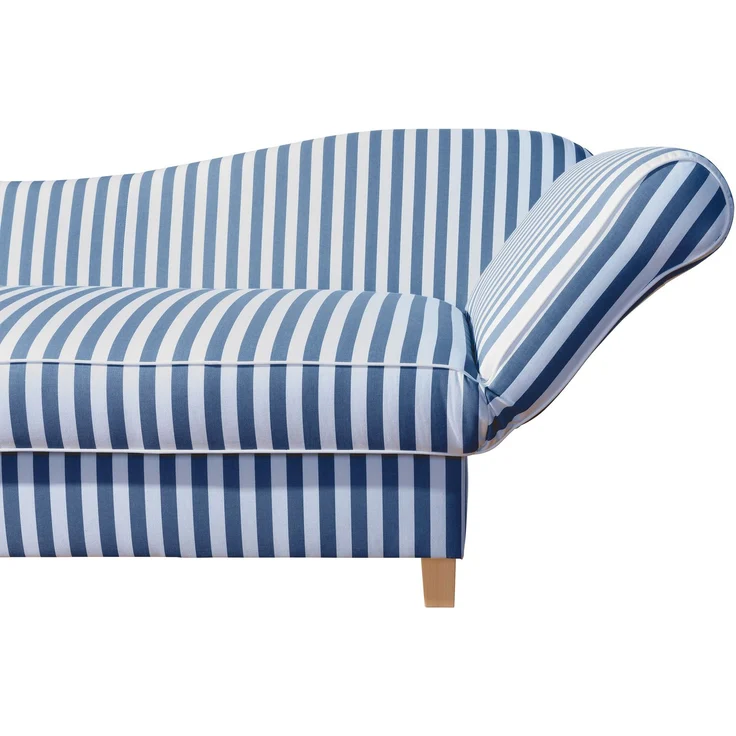 Max Winzer Recamiere mit Armteil rechts klappbar 'Selma', Flachgewebe blau, 82 cm x 88 cm x 190 cm – Bild 5
