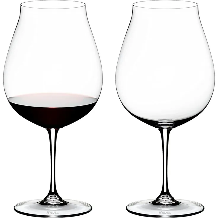 Riedel Vinum New World Pinot Noir, 2er Set, Rotweinglas, Weißweinglas, Weinglas, Hochwertiges Glas, 800 ml, 6416/16