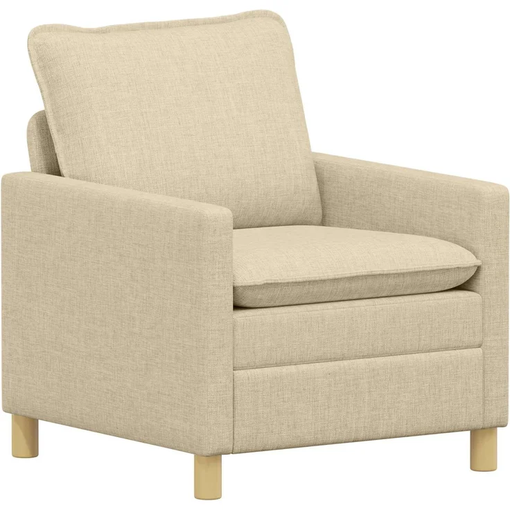 vidaXL Sofa Set 2 stk. Creme Stoff 3417107 – Bild 4