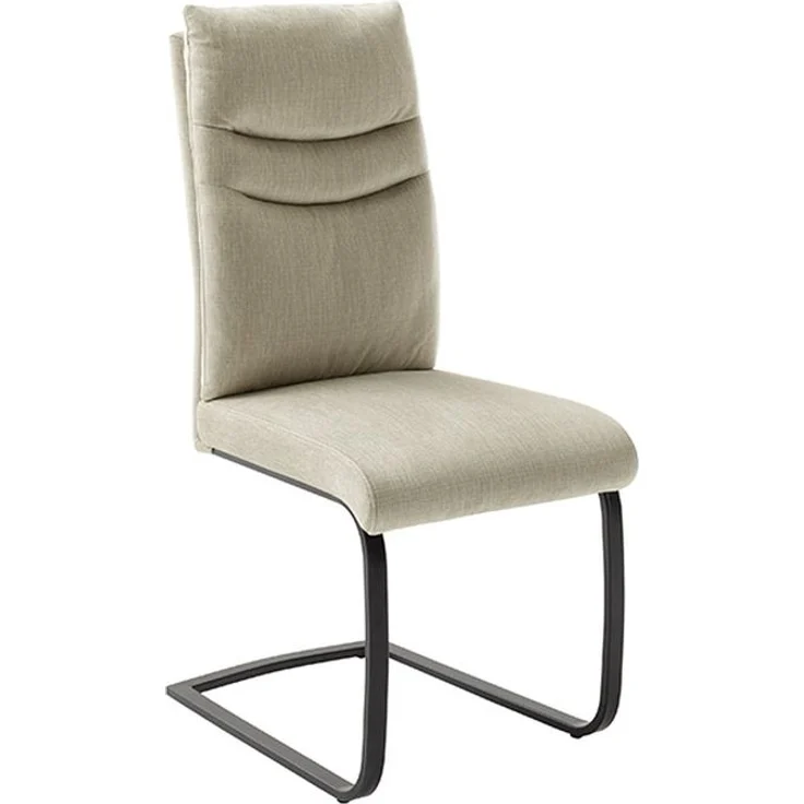 Freischwinger >GIBARA< (2er-Set) mit Griff, Bezug creme - 46x105x62 (BxHxT) – Bild 3