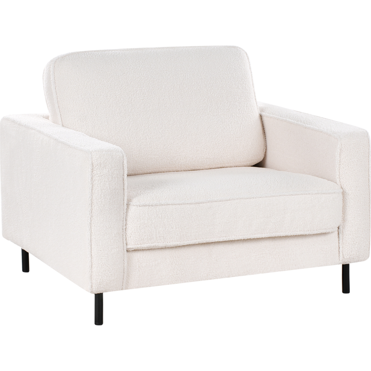 Sessel SAVALEN Bouclé Weiß – Bild 4