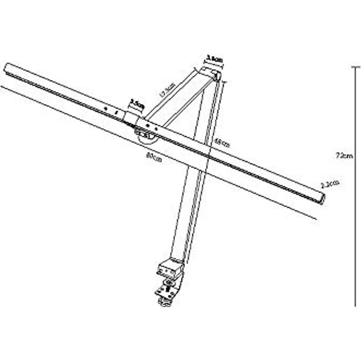 ALCO Schreibtischleuchte Alu/KU schwarz mit Tischklemme, 10,8 W LED, stufenlos einstellbar, 720 mm Höhe – Bild 5
