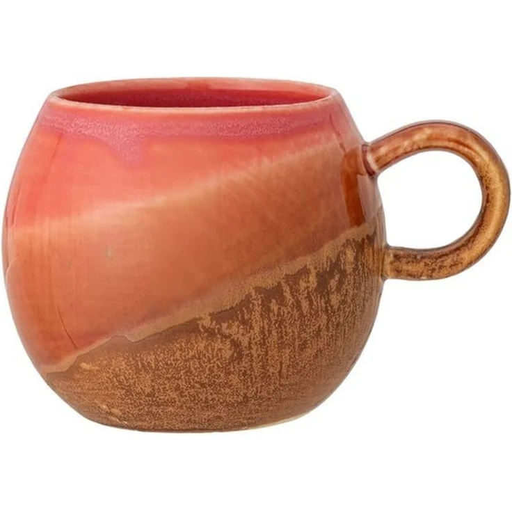 Bloomingville Tasse Bloomingville Paula Tasse, Orange, Steingut, Steingut – Bild 2