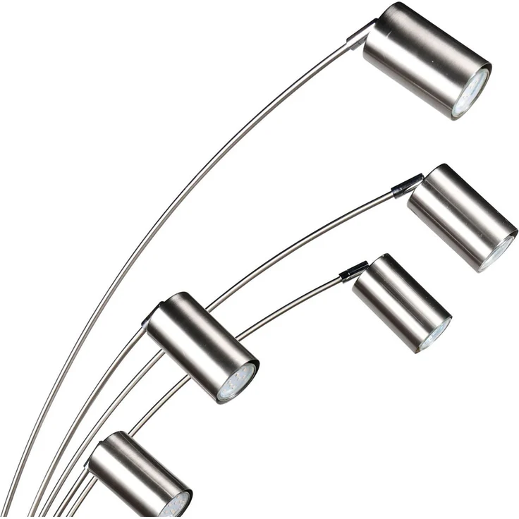 Trio Leuchten Bogenleuchte Marley 412400507, Metall Nickel matt, exkl. 5x GU10 – Bild 5