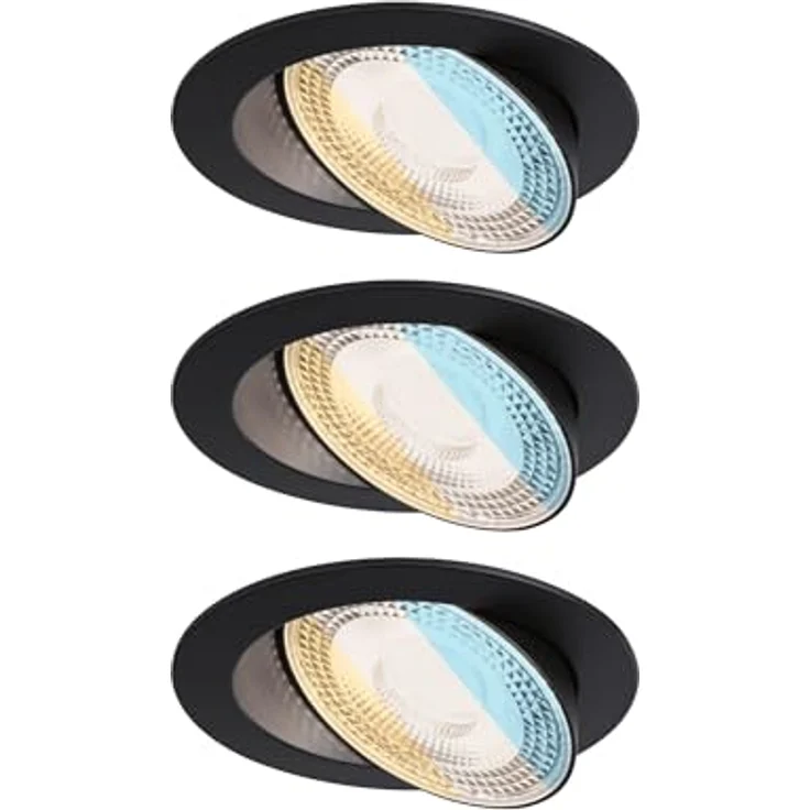 Paulmann 92258 LED Einbauleuchte White Select Aumus 3er-Set Schwarz 3 Step Dimmbar – Bild 15