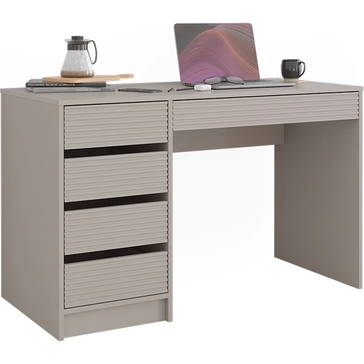 Schreibtisch Sherry Cashmere 55 x 120 cm mit Schubladen Vicco – Bild 5