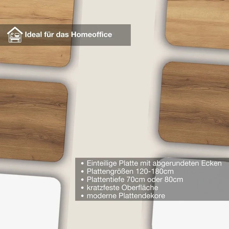 ASSMANN Elektrisch höhenverstellbarer Kinderschreibtisch JUNIOR 120x70cm Eiche Polar Signalweiß Metall Holz – Bild 7