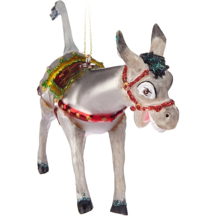 BRUBAKER Weihnachtsbaumkugel Lustige Weihnachtskugel aus Glas - Handbemalt & Mundgeblasen (1 St), Christbaumschmuck Figur - Deko Anhänger Baumkugel - Christbaumkugel – Bild 1