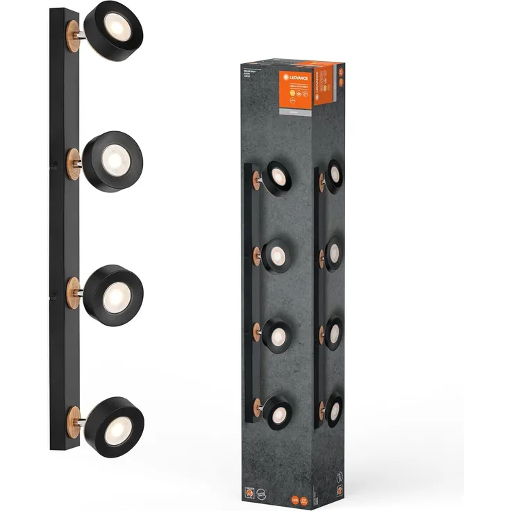 LEDVANCE Decor Spot Pluto Schwarz 4 Spot