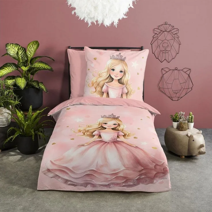 TRAUMSCHLAF Bettwäsche Amelie, Renforce, 2 teilig, royales Design aus 100% Baumwolle