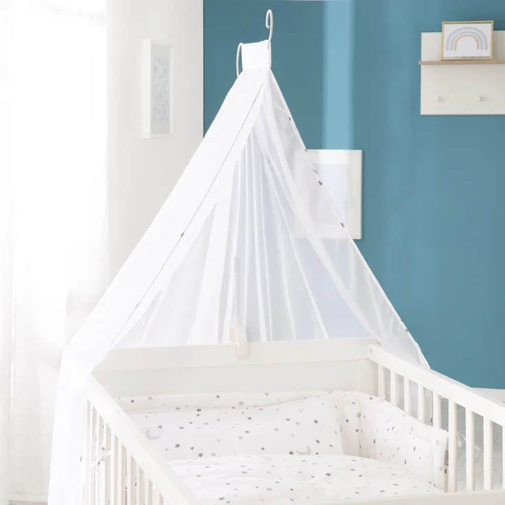 roba Komplettbettset 'Sternenzauber' 70 x 140 cm - umbaubar - inkl. Textilausstattung - Weiß – Bild 6