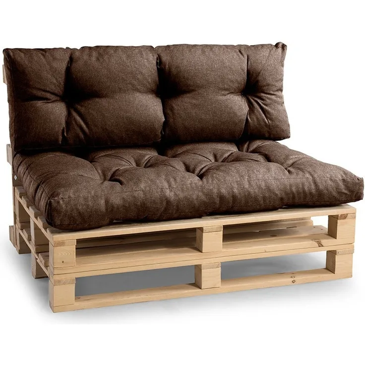 FAVRE Palettenkissen Palettenkissen PPI (Set (Sitzkissen 120x80 +Rückenlehne 120x40)