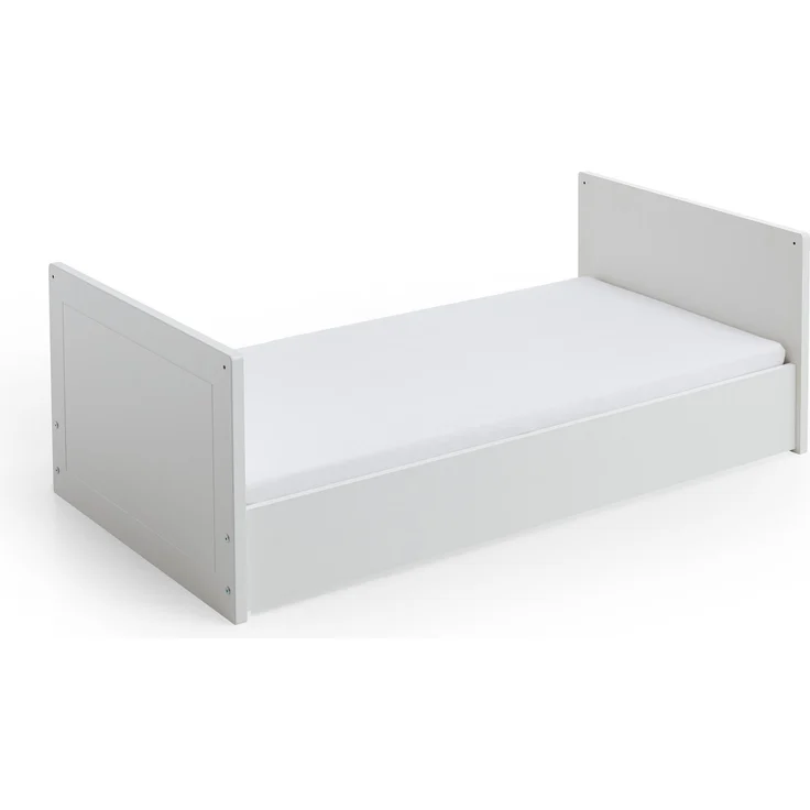 Arthur Berndt 'Thilo' Babyzimmer Sparset 2-teilig, Kinderbett (70x140 cm) und Wickelkommode mit Wickelaufsatz MDF Weiß – Bild 6