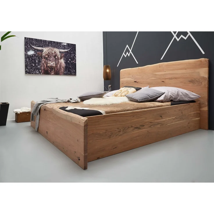 Bett Akazie 160x200x105 natur lackiert PURE ACACIA #302 – Bild 5