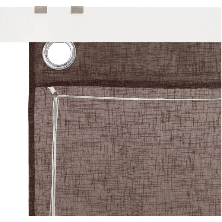OTTO home Raffrollo Fiete, mit Hakenaufhängung, Leinen Optik, halbtransparent, monochrom, basic – Bild 3