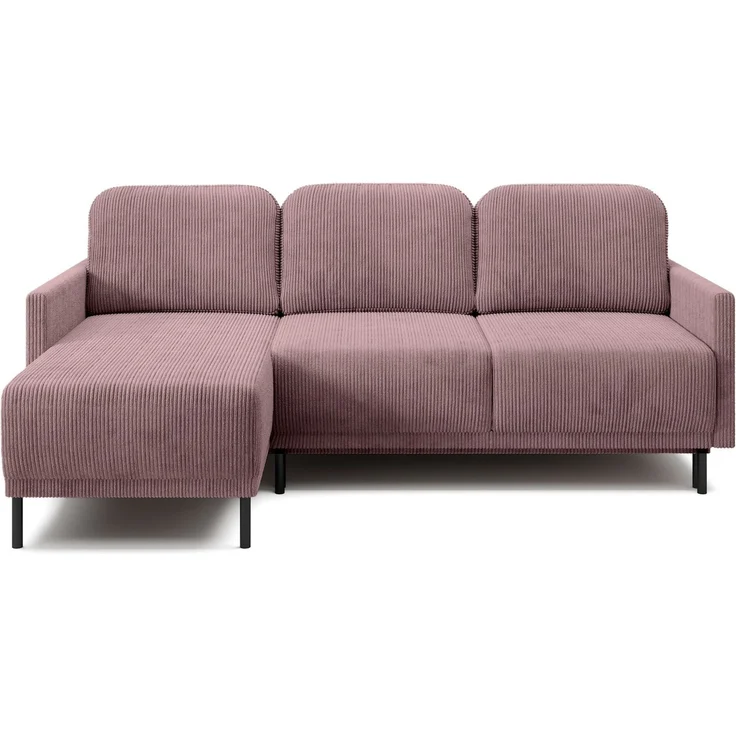 Selsey 'Hamiel' Ecksofa mit Schlaffunktion & Bettkasten, Cord, Universal, Lila – Bild 6
