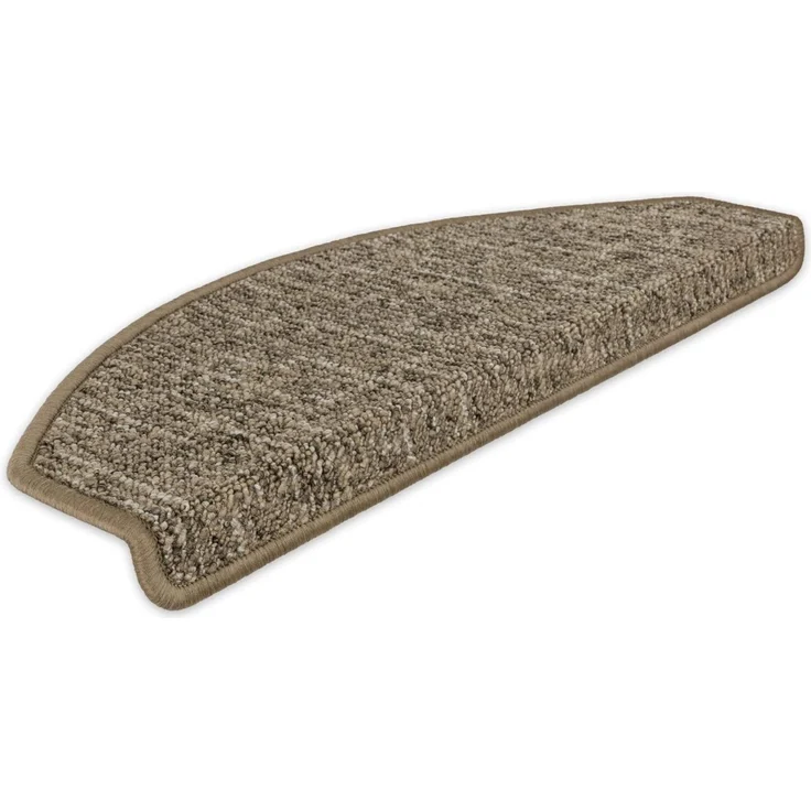 Metzker® Stufenmatte Stufenmatten Altona Halbrund Hellbraun 15 Stück, halbrund, Höhe: 8 mm, 15 Stück im Set - Hellbraun