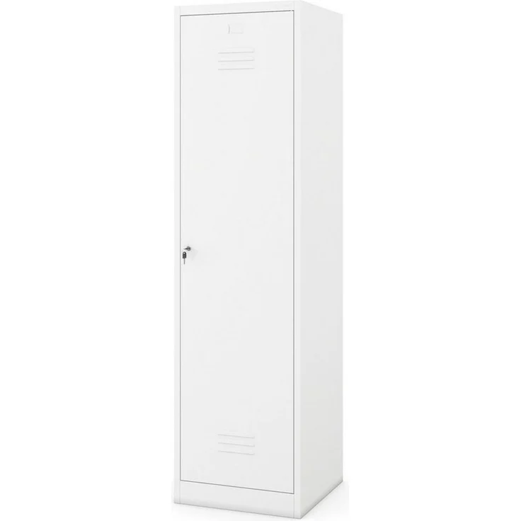 Jan Nowak Mehrzweckschrank Metall Besenschrank 50 cm AGNES abschließbar Haushalt Stahl (Stahl 0,6 mm 185 x 50 x 50 cm Wandmontage möglich PZH) Putzschrank Schloss 2 Schlüssel robust 185 cm hoch 4 Farben – Bild 1
