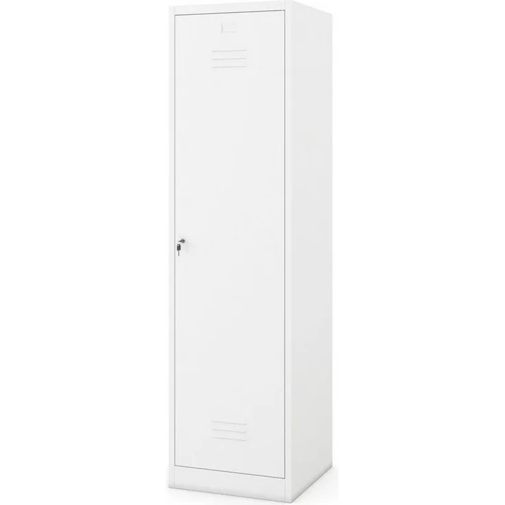 Jan Nowak Mehrzweckschrank Metall Besenschrank 50 cm AGNES abschließbar Haushalt Stahl (Stahl 0,6 mm 185 x 50 x 50 cm Wandmontage möglich PZH) Putzschrank Schloss 2 Schlüssel robust 185 cm hoch 4 Farben