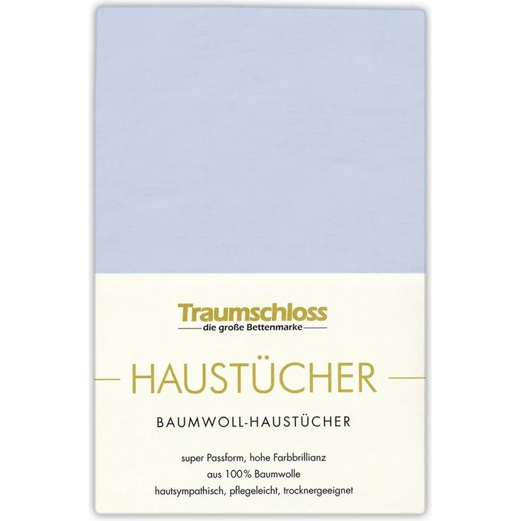 Traumschloss Betttuch Haustuch, 100% Baumwolle, Gummizug: ohne, (1 Stück), aus 100% Baumwolle, ohne Gummizug – Bild 2