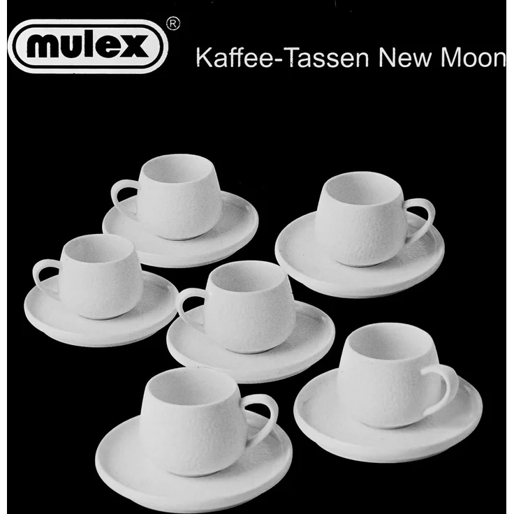 New Moon 12-teiliges Kaffeetassen-Set aus hochwertigem Porzellan - 220 ml – Bild 4