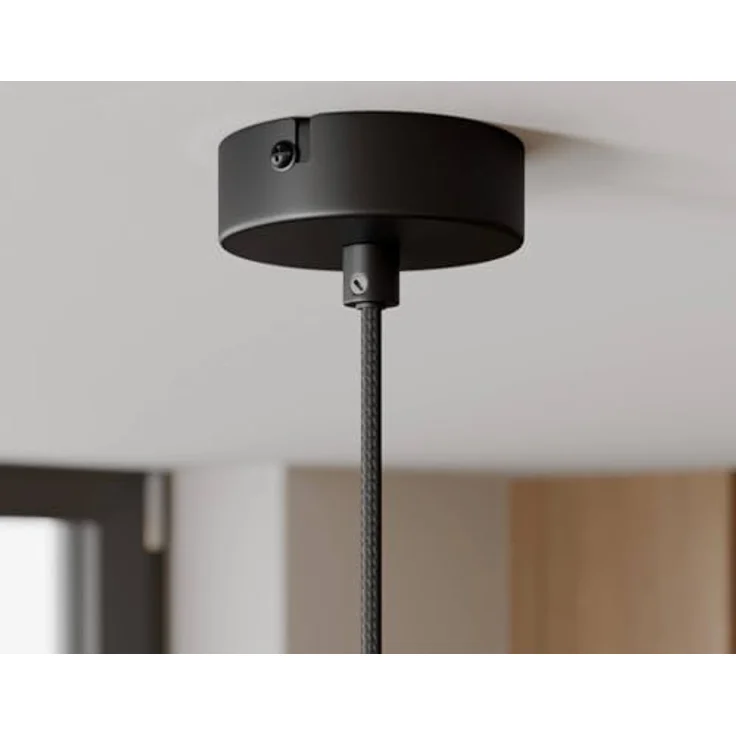 Arcchio Pendelleuchte Cosmina, moderne Deckenlampe in Schwarz, 1-flammig, E27, ideal für Küche und Esstisch – Bild 5