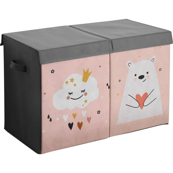 Navaris Aufbewahrungsbox Kinder Aufbewahrungsbox groß - Spielzeug Aufbewahrung - Box pink (1 St)