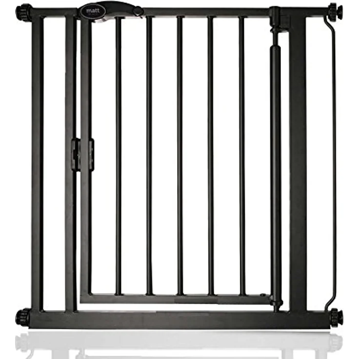Bettacare Automatisch Schließendes Treppengitter, 75cm - 82cm, Mattschwarz, Druckmontage-Sicherheitsgitter, Babygitter, Sicherheitsschranke für Türen, Flure und Räume – Bild 2
