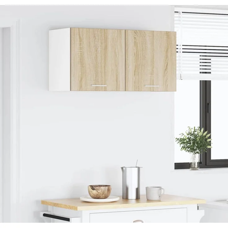 vidaXL Hängeschrank Sonoma-Eiche 80 x 31 x 40 cm Holzwerkstoff 884180 – Bild 4