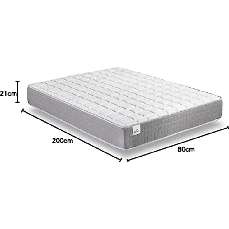 Don descanso ZZ DDBERNIA20.080200 Viskoelastische Matratze, Schaumstoff, Höhe ± 21 cm, 80 x 200 cm – Bild 3