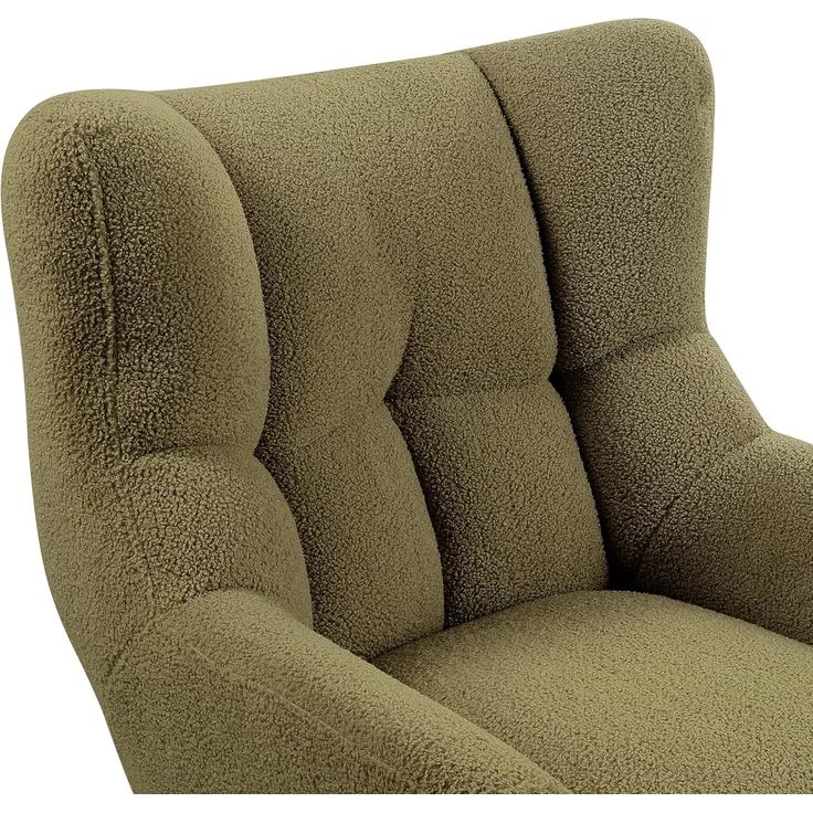 ATLANTIC home collection Sessel Shawn, mit Federkern, trendy Bezug mit Teddyoptik – Bild 6