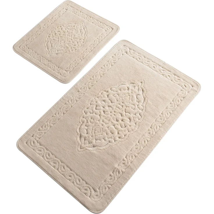 WELL HOME MOBILIARIO & DECORACIÓN Badteppich Set 2-teilig beige