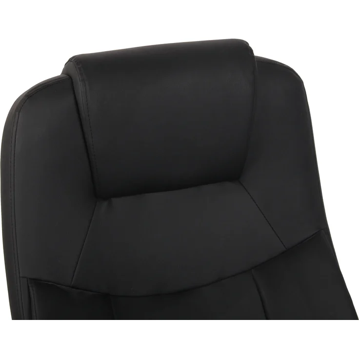 DELUKE® Bürostuhl SYDNEY - 113x66x70, Schwarz Kunstleder Metall Gestell ergonomische Bürostühle Homeoffice Stuhl mit Rollen – Bild 6