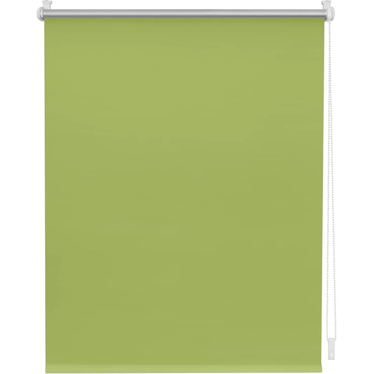 Lichtblick Thermorollo ohne Bohren, Klemmfix, Verdunklungsrollo, Hitzeschutz, Sichtschutz, Wandmontage, Deckenmontage, Rollo für Fenster und Türen Grün,65x150 cm (B x L) – Bild 1