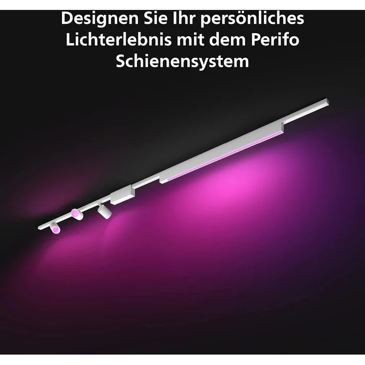 Philips Hue Perifo Ceiling Set - 3 Cylinder Spots + Lightbar - White – Bild 3
