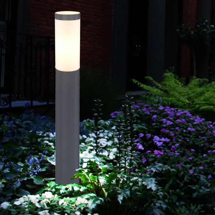 RGB LED Stehleuchte, Edelstahl, anthrazit, App-/Sprachsteuerung – Bild 10