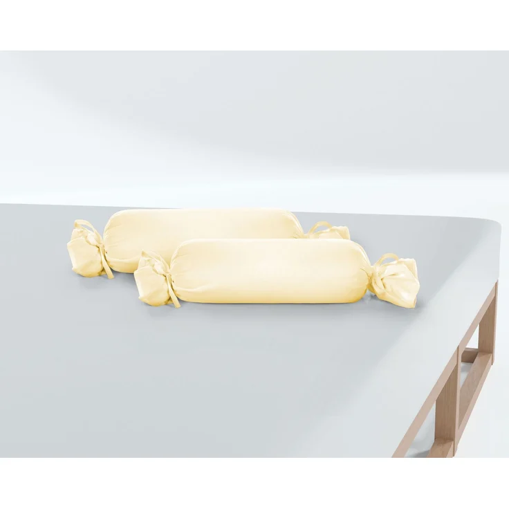 biberna Feinjersey-Kopfkissenbezug, gelb, 15x40 cm – Bild 3