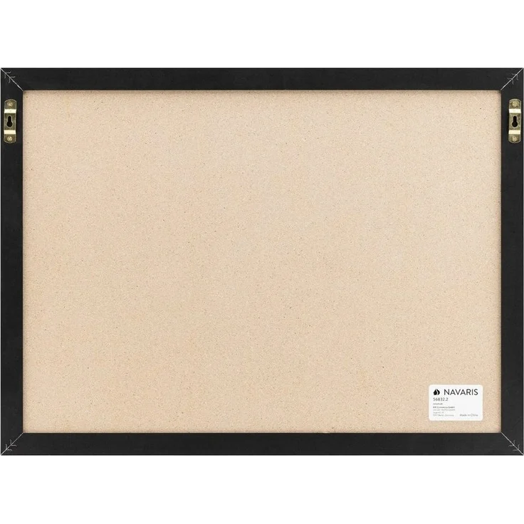Navaris Memoboard Memoboard mit Leinenoberfläche - 58x43cm - inkl. Stecknadeln, (1-tlg) – Bild 3